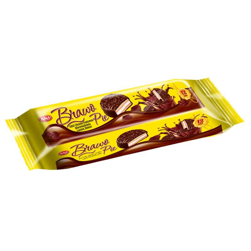 بسكويت ساندويتش بالشكلاتة الحليب محشو بالمارشميلو milk chocolate sandwich biscuit with marshmallow filling
