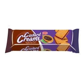 بسكويت بحشوة الشوكلاته Custard biscuit with chocolate cream filling