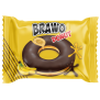 دونات كيك براو مغطى بالشوكولاته مع حشوة بنكهة الموز Donut cake covered with chocolate with banana flavored filling