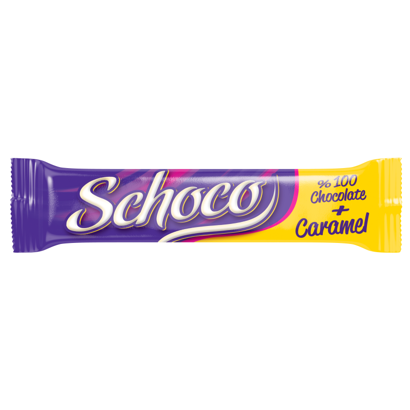 شوكولاتة شوكو بالحليب بحشوة الكراميل Schoco milk chocolate with caramel filling