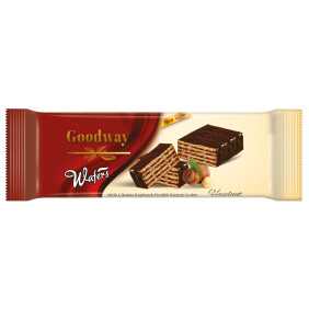 بسكويت ويفر مع حشوة البندق مغطى بالشوكولاتة wafer biscuit with hazelnut filling coverd in chocolate