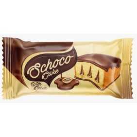 كيك شوكو مغطى بالشوكولاتة مع حشوة بنكهة الكاكاو Schoco cake covered with chocolate with cocoa flavor filling