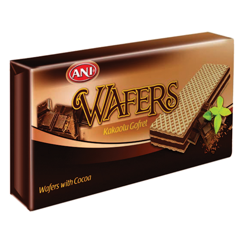 بسكويت ويفر بحشوة الشوكولاتة Wafer biscuit with chocolate filling