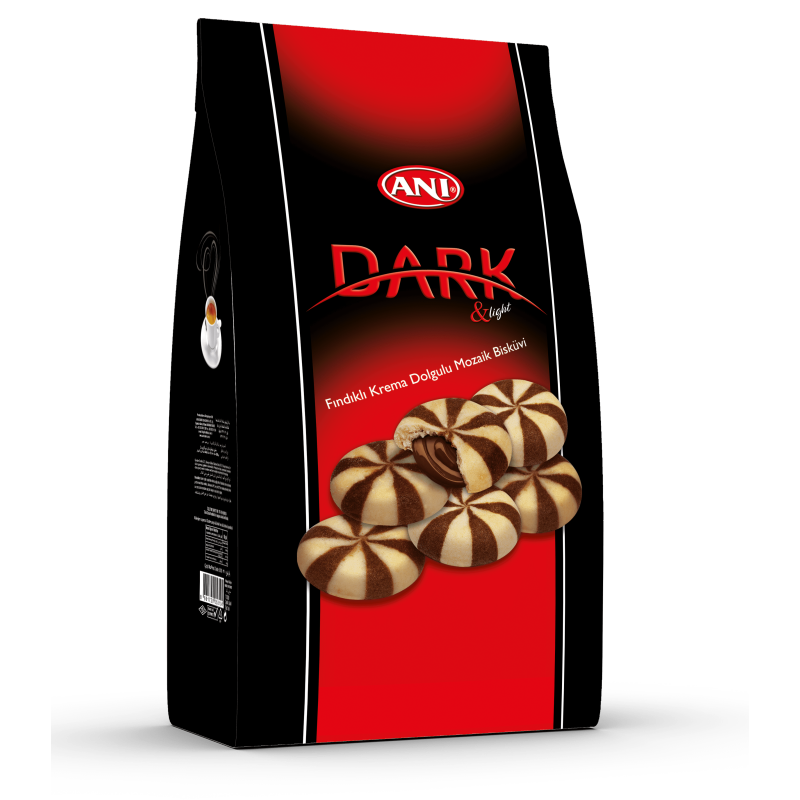 Dak and Light Vanilla And Chocolate Biscuit With Chocolate Filling بسكويت فانيليا وشكولاته محشو بالشوكلاته