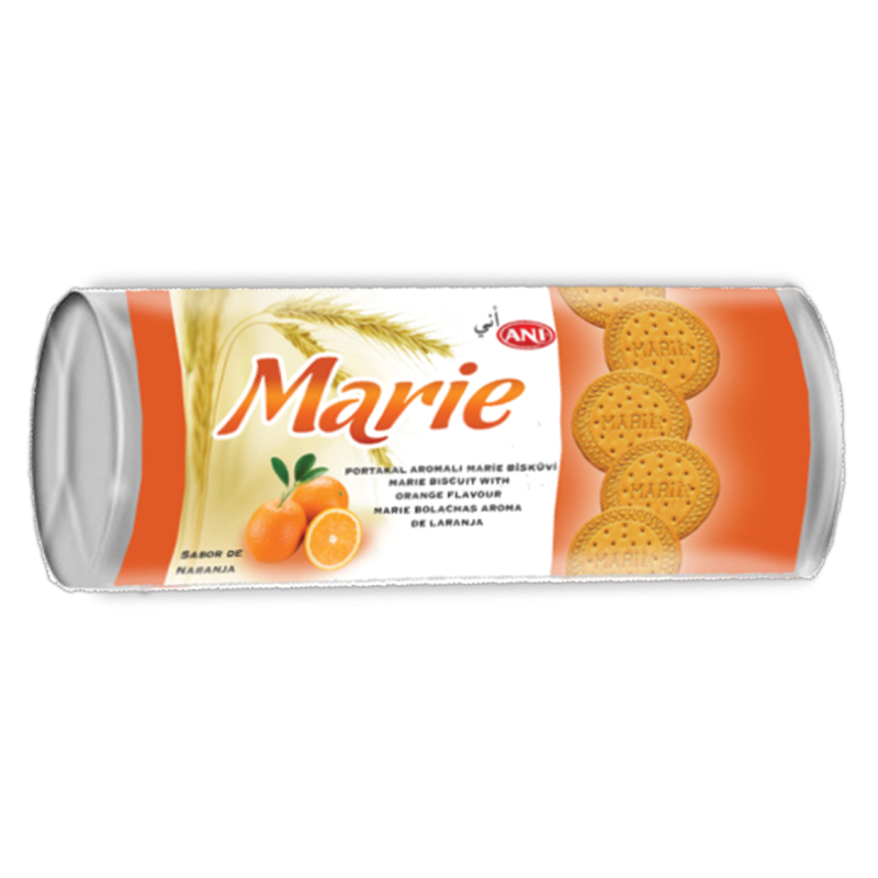 بسكويت ماري بالبرتقال marie biscuit with orang flavour