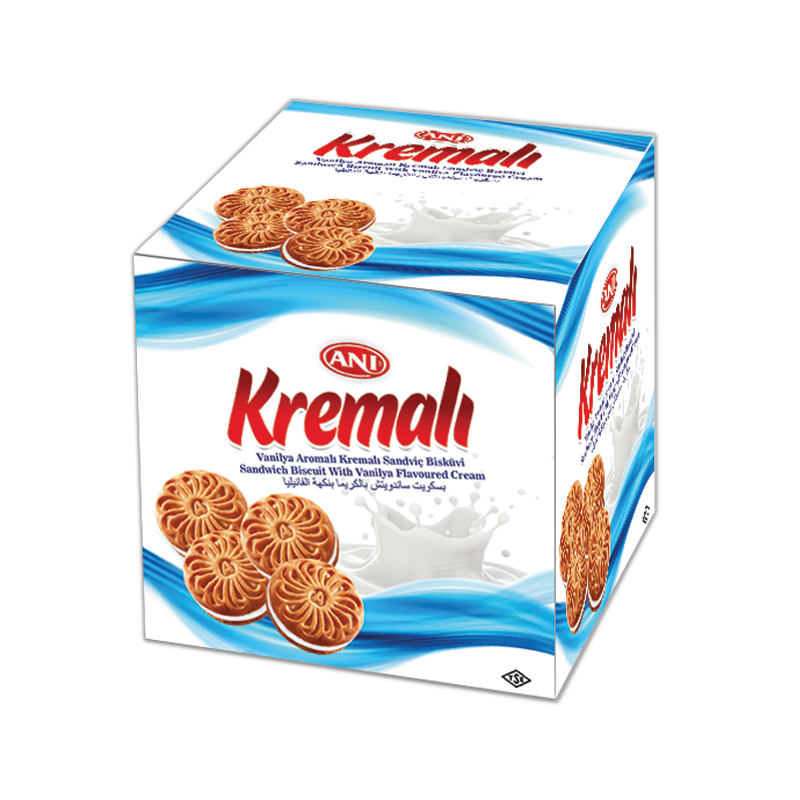 بسكويت ساندويتش بحشوة الفانيليا Sandwich biscuite with vanilla cream